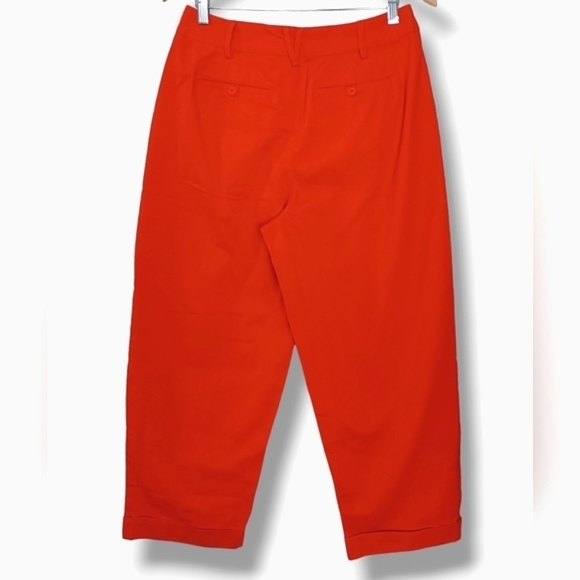NEW Free People High Rise Trouser in Red Mango 🥭 Size 4 - Picture 3 of 5